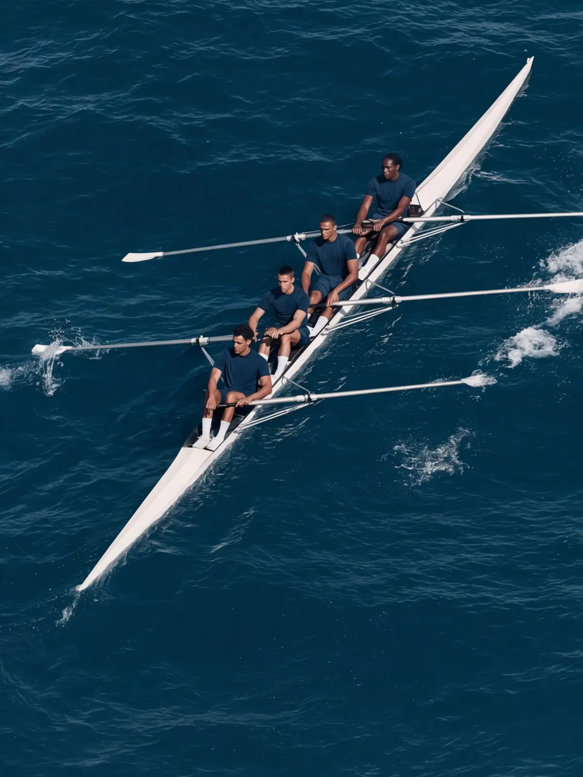 Crew - AI rowing team editorial by MARSE