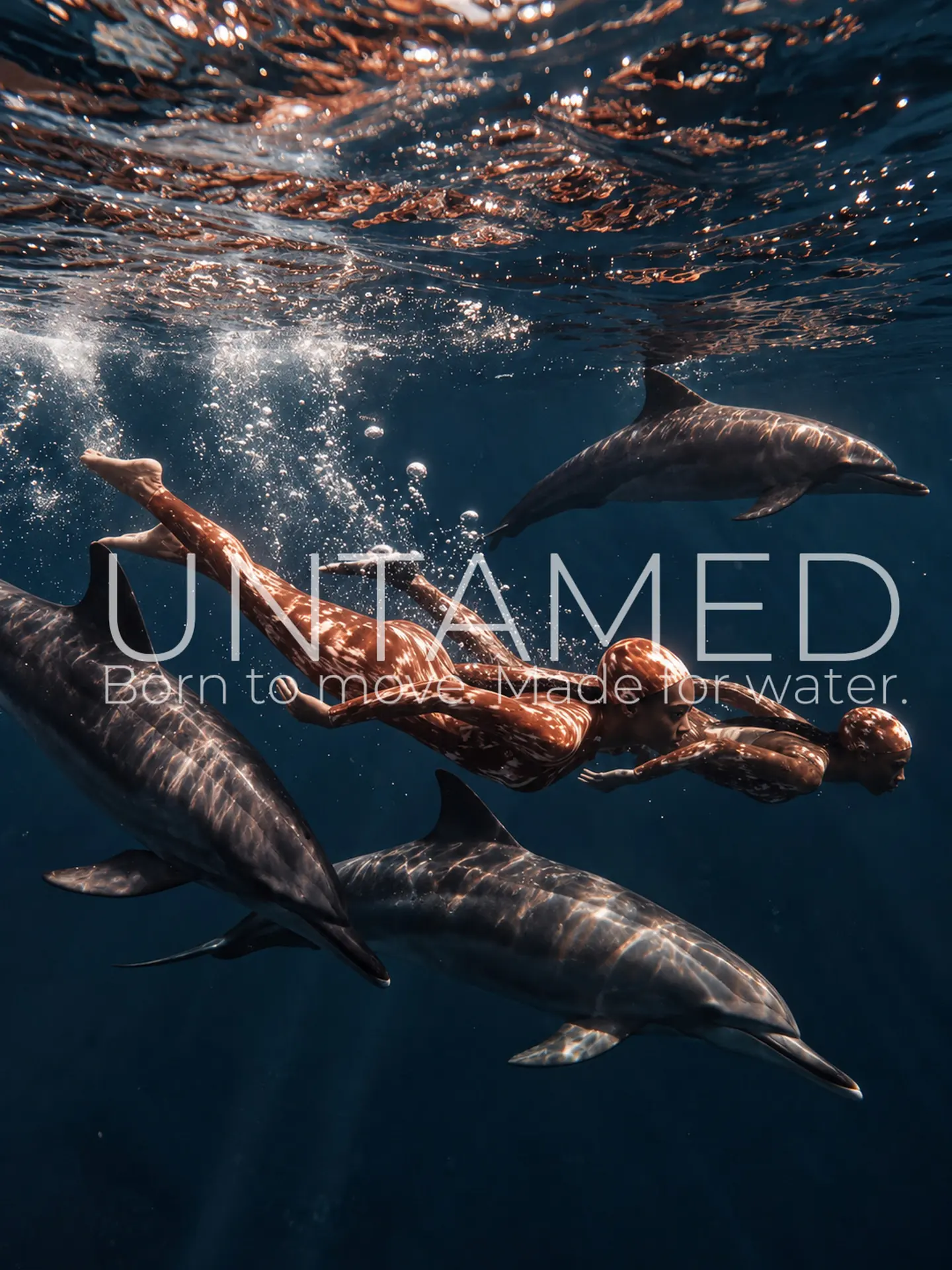 Untamed - AI open-water sportswear campaign by MARSE